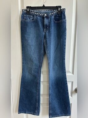 Ralph Lauren Y2K Denim Stud Wasit Jeans – Women’s Size 5/6 - NWOT